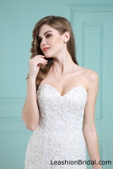 LW2038 Strapless Mermaid Wedding dress with Ruffle Skirt