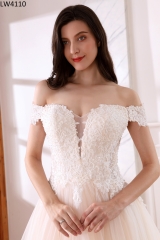 LW4110 Top Seller Off Shoulder Bridal Gown