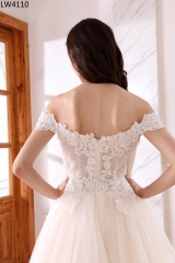 LW4110 Top Seller Off Shoulder Bridal Gown