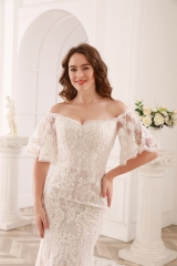 WT4322 New collection new style Tulle Lace Applique Beaded