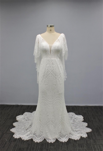 WT4311 New Full Lace Wedding Dress