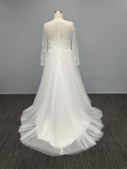 LW4218 Plus Size Wedding dress