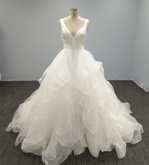 WT4341 Gorgeous Ruffle Skirt Wedding Dress