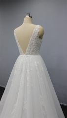 WT4292 New Arrival Sparkle Lace Bridal Dress