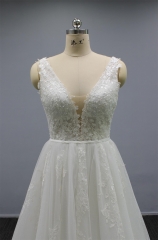 WT4292 New Arrival Sparkle Lace Bridal Dress