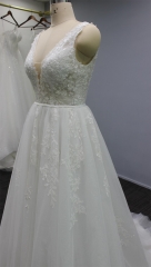 WT4292 New Arrival Sparkle Lace Bridal Dress
