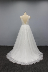 WT4292 New Arrival Sparkle Lace Bridal Dress