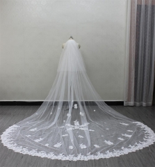 V1109 3M long Bridal Veil