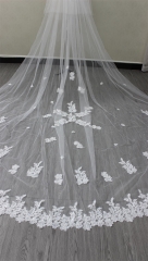 V1109 3M long Bridal Veil