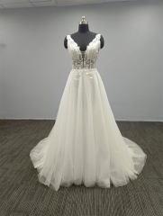 WT4317B Elegant A line Bridal Dress