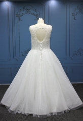 WT4177 Plus Size Wedding Dress Shinny Tulle