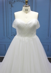 WT4407 Luxury Plus Size Bridal Gown Ball Gown