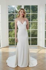 WT4361 2023 New Crepe Mermaid Wedding Dress