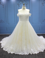 WT4408 Luxury Plus Size Bridal Gown Ball Gown Leashion Bridal