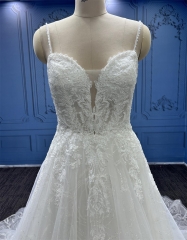 WT4190 Unique new gorgous design lace wedding gown