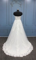 WT4501 Shiny Sweet heart A line Lace wedding dress