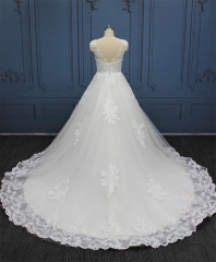 WT4183 Lot Beads & Heavy Lace Ball Gown