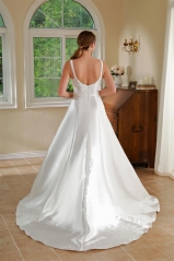 WT4610 2024 new quality plain Midado A line wedding gown