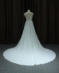 LW1980 chiffon bridal dress