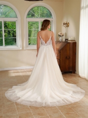 WT4194 2024 New Gorgeous Light Tulle A line wedding dress