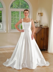 WT4610 2024 new quality plain Midado A line wedding gown