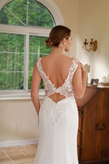 WT4604 2024 new Fit & Flare chiffon wedding dress