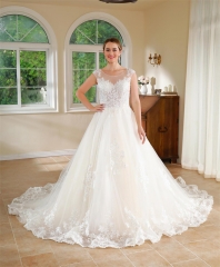 WT4183 2024 new lace Cap sleeves Ball Gown