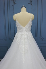 WT4409 Straps Lace Ball Gown