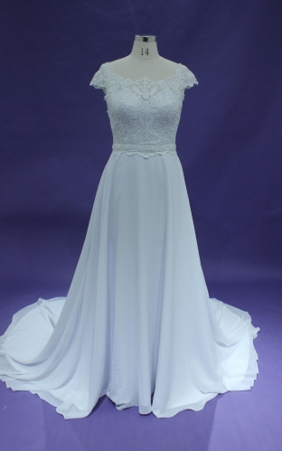 LW2113 Chiffon wedding dress