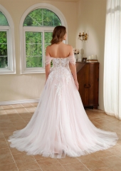 WT4605 2024 New Lovely Light Tulle A line wedding dress