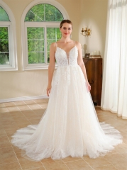 WT4701 2024 New Gorgeous Lace A line wedding dress