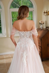 WT4605 2024 New Lovely Light Tulle A line wedding dress
