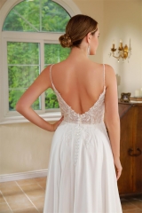 WT4603 2024 new quality chiffon bridal gown