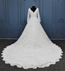 WT2277 Long sleeves lace ball gown