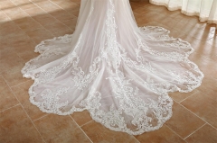 WT4714 2024 new luxury lace Mermaid wedding dress long sleeves