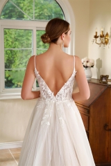 WT4394 2024 New Lace Light Tulle A line wedding dress