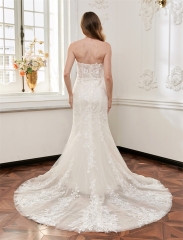 WT4881 Luxury fitted and flare mermaid gown