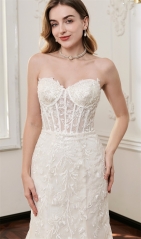 WT4881 Luxury fitted and flare mermaid gown