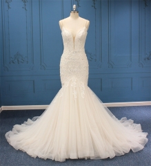 WT4811 Beading straps Mermaid dress