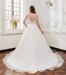 WT4743 2026 new Gorgeous Ruffy Lace Gown