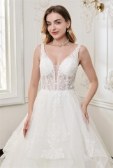 WT4743 2026 new Gorgeous Ruffy Lace Gown