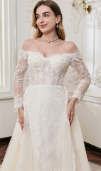 WT4883 2 in 1 luxury mermaid dress