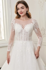 WT4750 Long sleeves ball gown