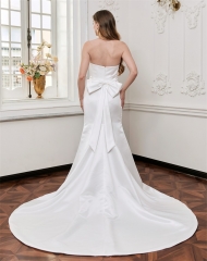 WT4854 Charming fitted satin dress