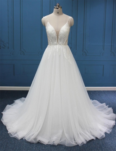 WT4694 New elegant Light Tulle Aline