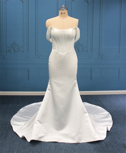 WT4802 New design Satin Fitting dress