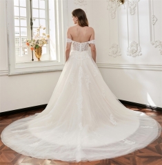 WT4839 2026 new sparkle off-shoulder Aline gown