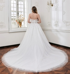 WT4886 Heavy Pearls beading Ball Gown