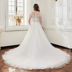 WT4750 Long sleeves ball gown